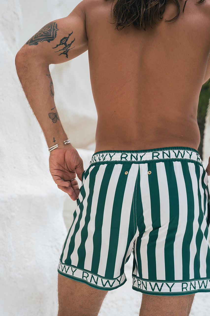 SARDINIA SHORT - GREEN STRIPE