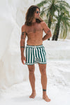 SARDINIA SHORT - GREEN STRIPE