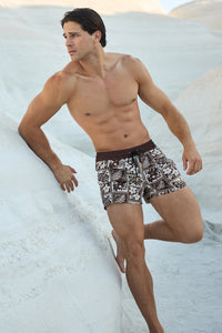 SARDINIA BOARDSHORT - AMIRA CHOC