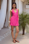 SARELEA MINI DRESS - HOT PINK