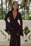 SARI MAXI DRESS - BLACK