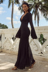 SARI MAXI DRESS - BLACK