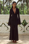 SARI MAXI DRESS - BLACK