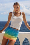 OPHIRA MINI SKIRT - SUNRISE OMBRE
