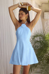SHELBIE MINI DRESS - SKY BLUE