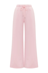 SHOBI LOW RISE TRACK PANTS - BALLET PINK