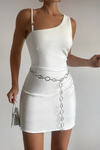 LORENZO MINI DRESS - WHITE