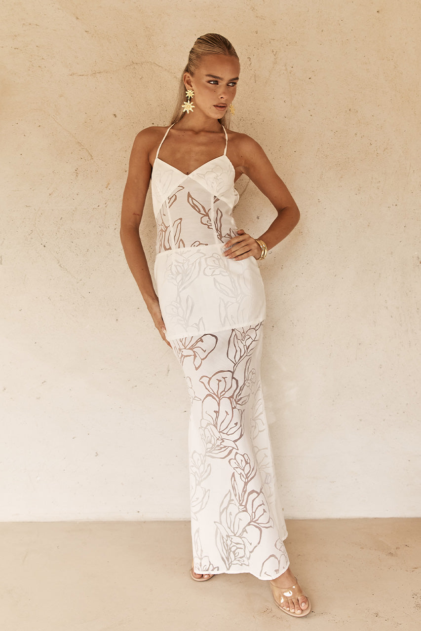 SIVAN MAXI DRESS - WHITE