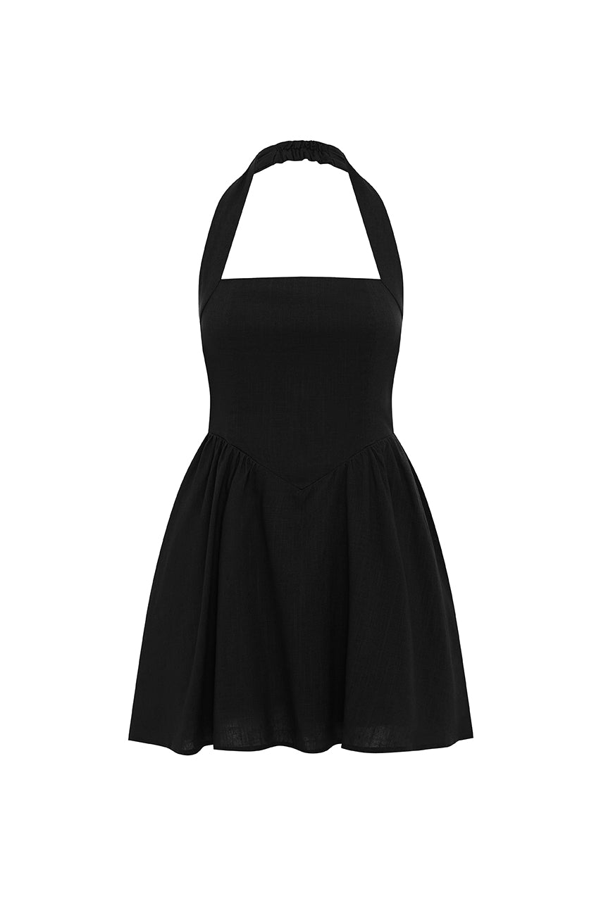 SOLARA MINI DRESS - BLACK