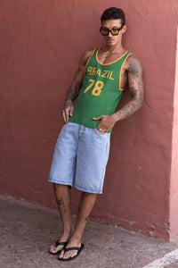 SORETTI KNIT TANK - BRAZIL GREEN