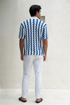 STEFANO KNIT TOP - BLUE MULTI