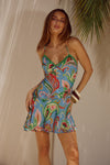 SURREY MINI DRESS - CARINA PRINT