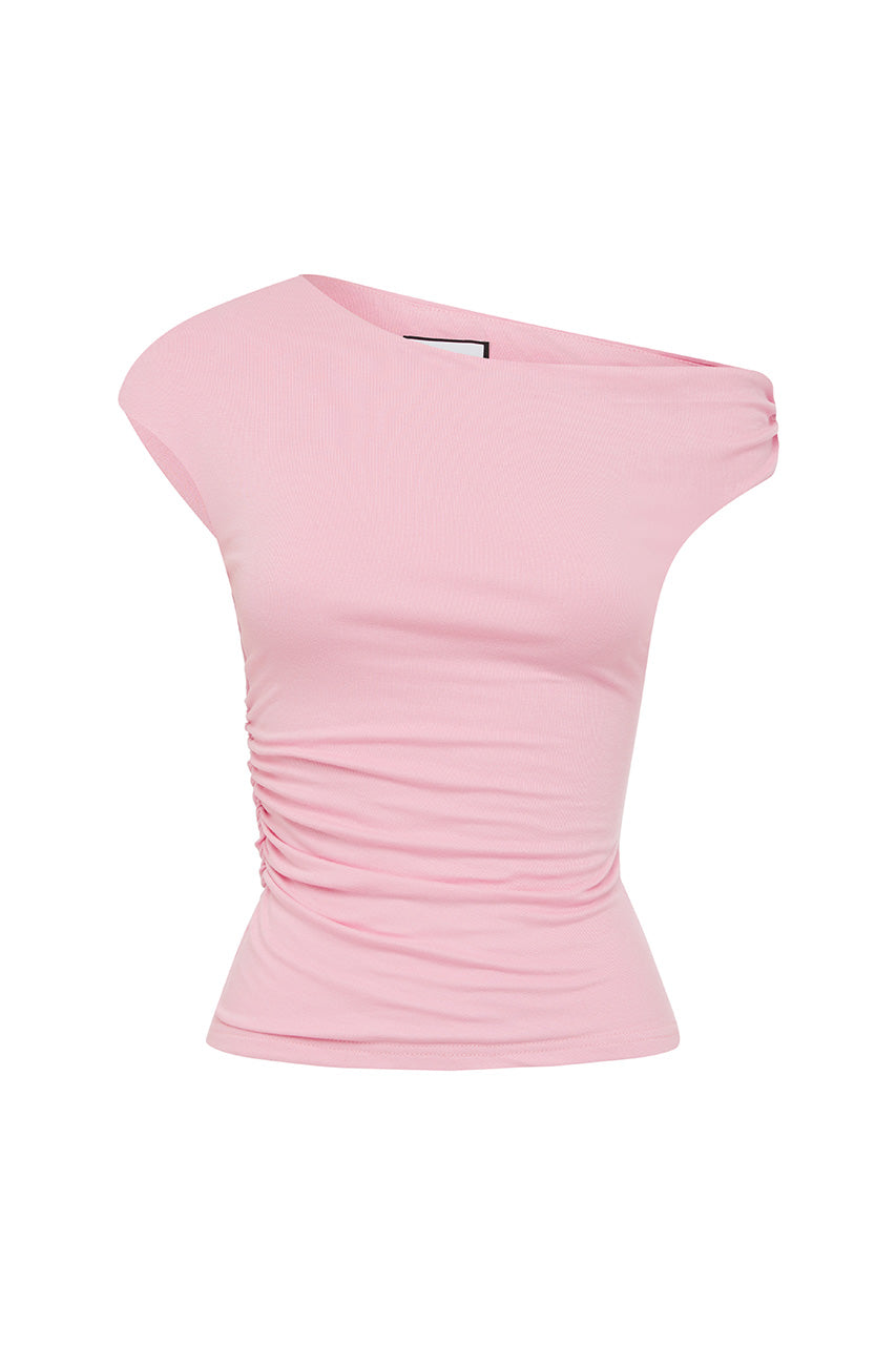 SUTTON ONE SHOULDER TOP - MUSK