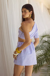 SUZANNA MINI DRESS - PURPLE