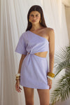 SUZANNA MINI DRESS - PURPLE