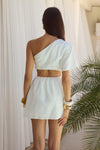 SUZANNA MINI DRESS - WHITE