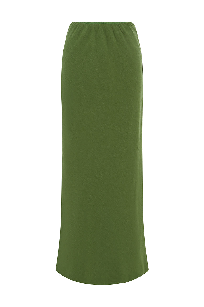 TANZIA MAXI SKIRT - KHAKI