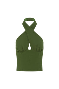 TANZIA TOP - KHAKI