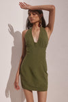 TANZIA MINI DRESS - KHAKI
