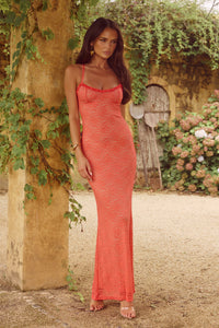 TASMIN MAXI DRESS - CORAL