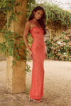 TASMIN MAXI DRESS - CORAL