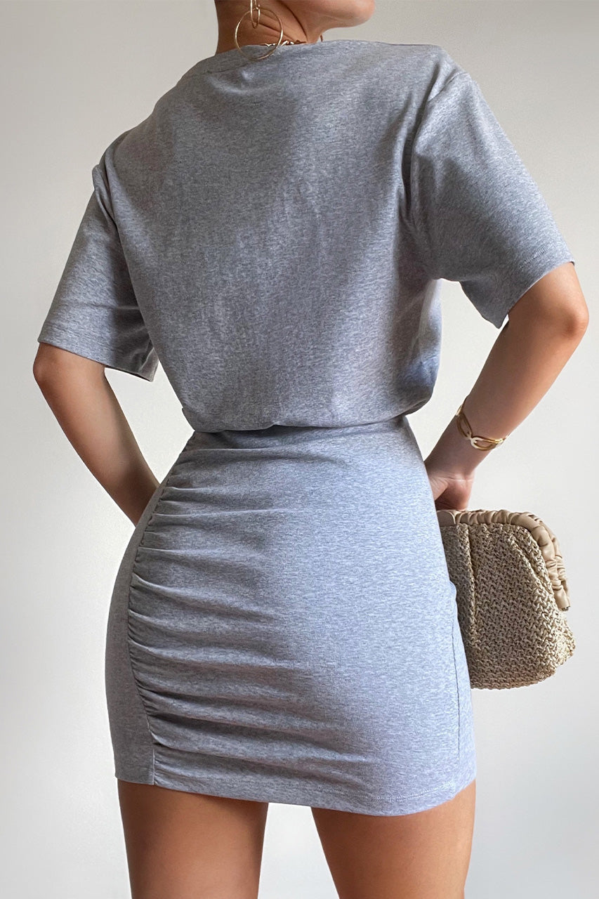 TAYLOR MINI DRESS - GREY