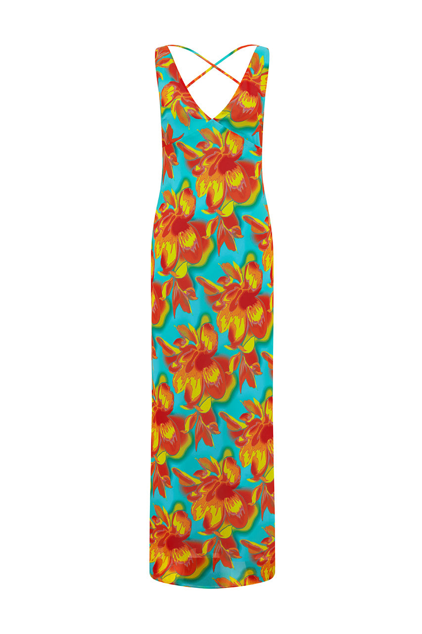 TIANA MAXI DRESS - DIAZ AQUA