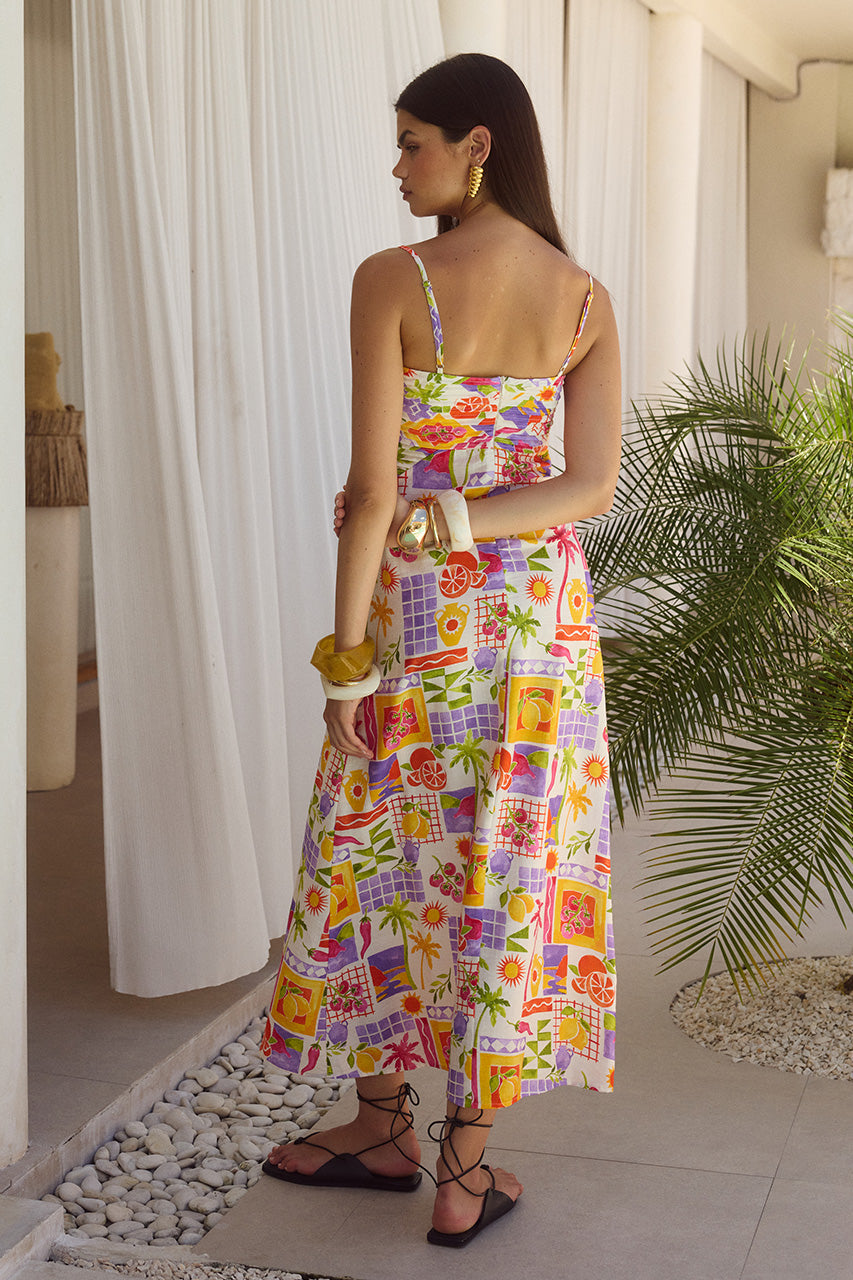 TILDAH MIDI DRESS - TILDAH MULTI