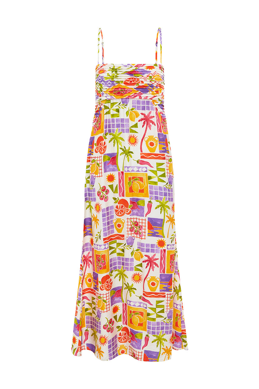 TILDAH MIDI DRESS - TILDAH MULTI