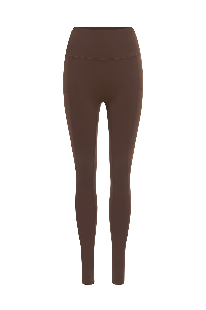 TILLY HIGH WAISTED LEGGINGS - CHOCOLATE