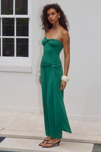 TOULOUSE STRAPLESS MAXI DRESS - GREEN