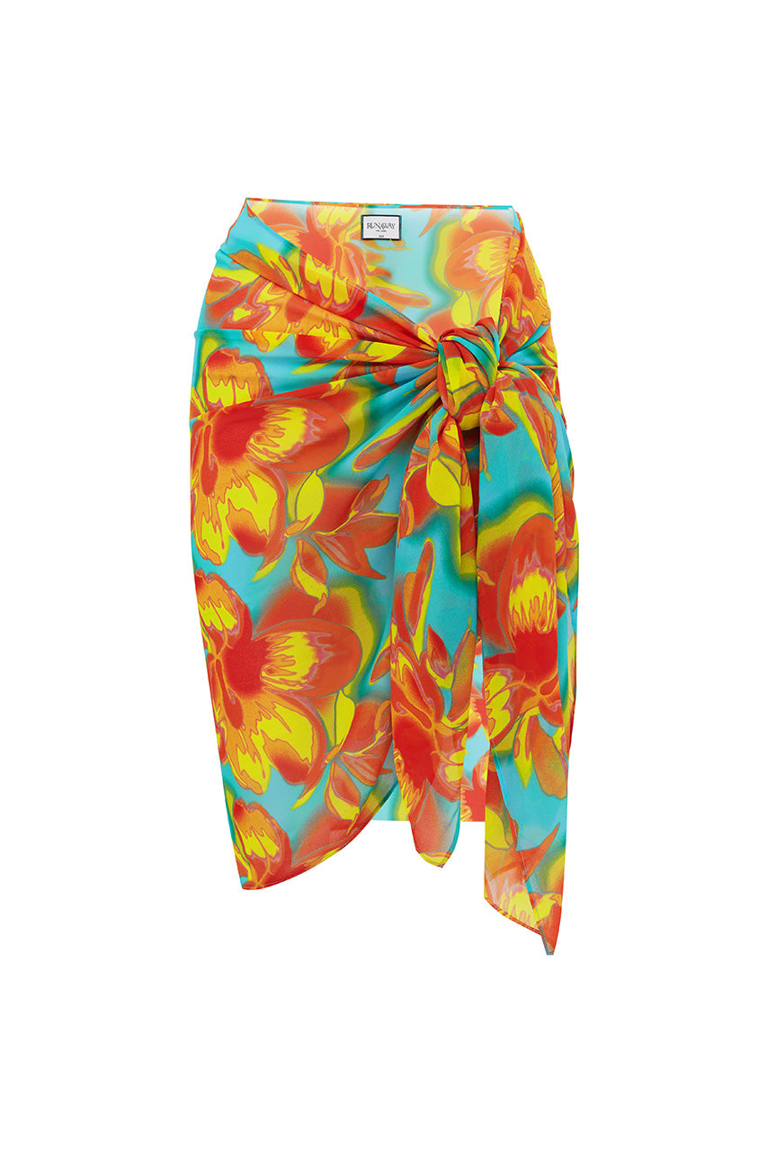 TROPEZ SARONG - DIAZ AQUA