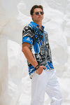 TROPEZ SHIRT - BLUE/BLACK