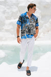 TROPEZ SHIRT - BLUE/BLACK