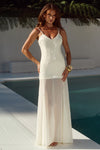 TULIA LOW BACK MAXI DRESS - CREAM