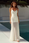 TULIA LOW BACK MAXI DRESS - CREAM