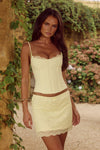 VALERIE MINI SKIRT - LEMON