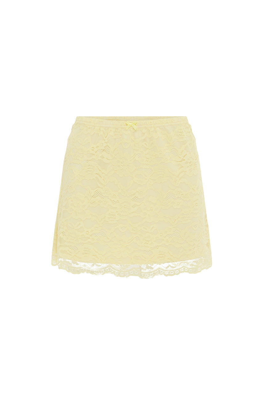 VALERIE MINI SKIRT - LEMON