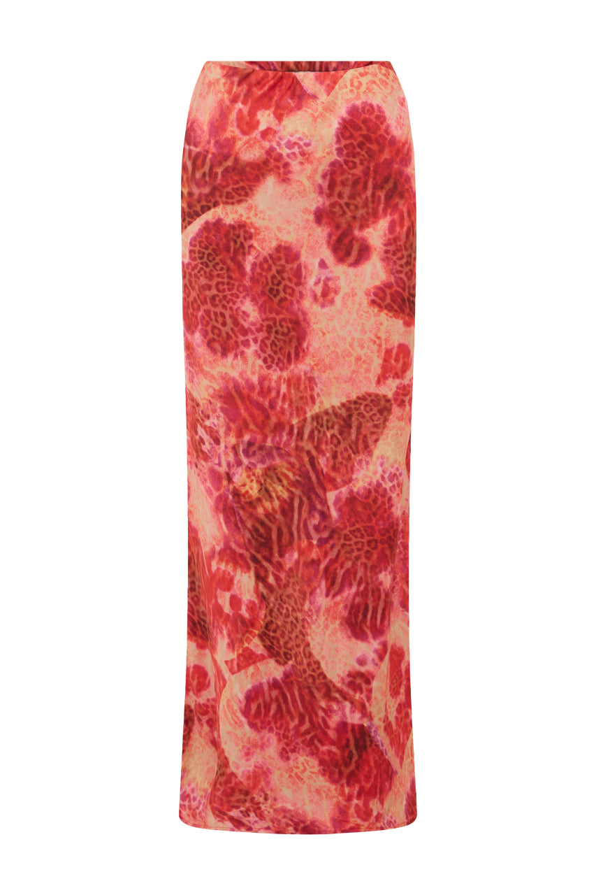 VERITY LOW WAIST MAXI SKIRT - MOANA PINK