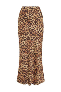 VERITY MAXI SKIRT - LEOPARD PRINT
