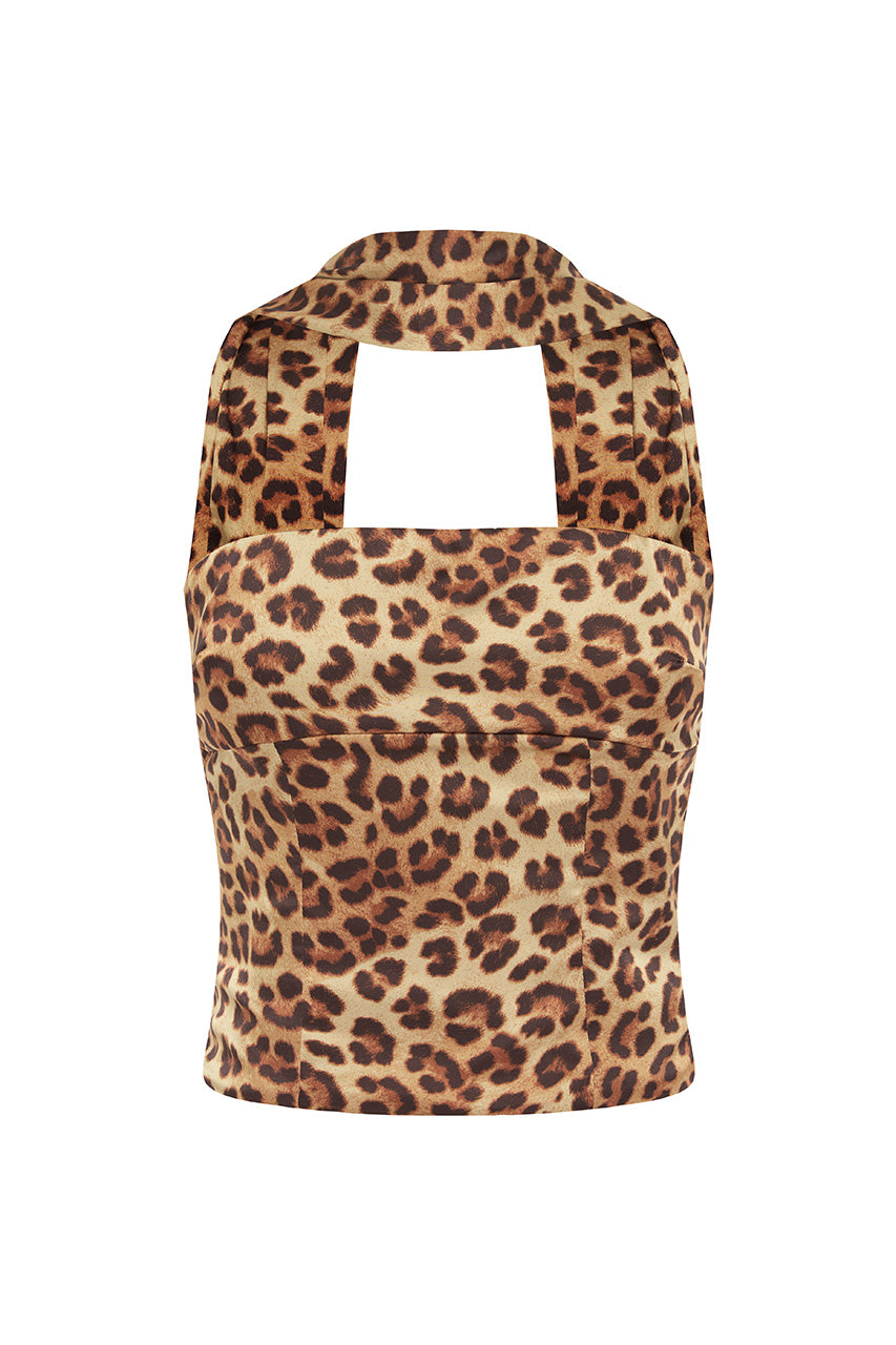 VERITY TOP - LEOPARD PRINT