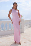 VIOLA ONE SHOULDER MAXI DRESS - PETAL