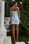 LOXANA MINI DRESS - SKY BLUE
