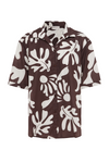 ACADIA SHORT SLEEVE SHIRT - CHOCOLATE BOTANICA
