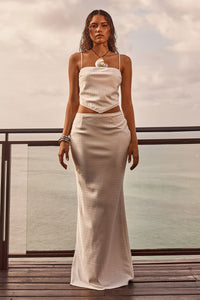 KALINA MAXI SKIRT - WHITE