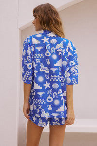 HANNA SHIRT - COVE BLUE