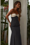 CECILIA STRAPLESS MAXI DRESS - BLACK
