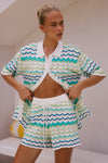 ANDREA SHORT - GREEN MULTI