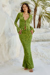 ZAIDA MAXI SKIRT - APPLE