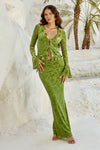 ZAIDA MAXI SKIRT - APPLE
